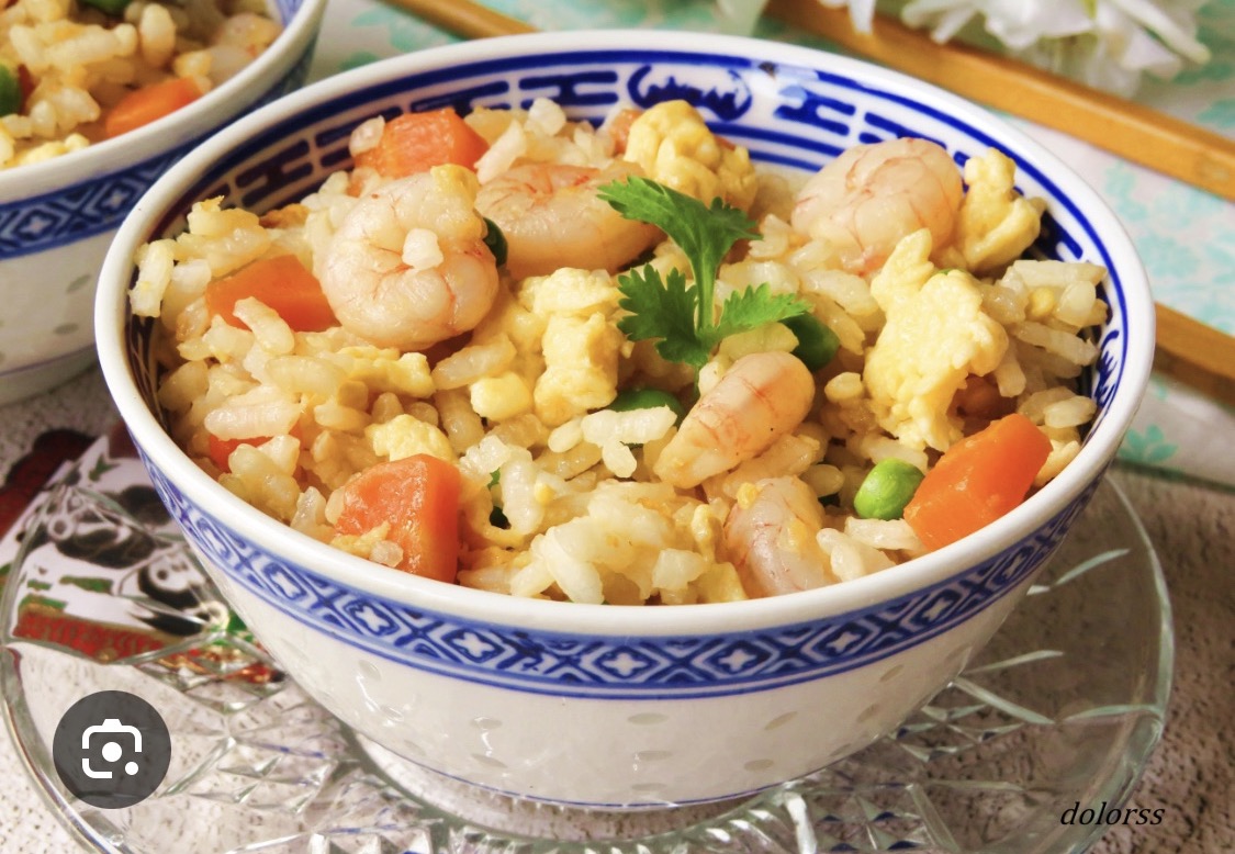 Arroz con gambas