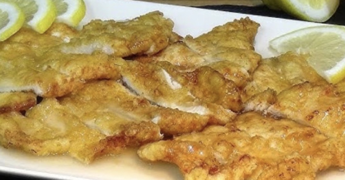 Pollo con salsa al limón